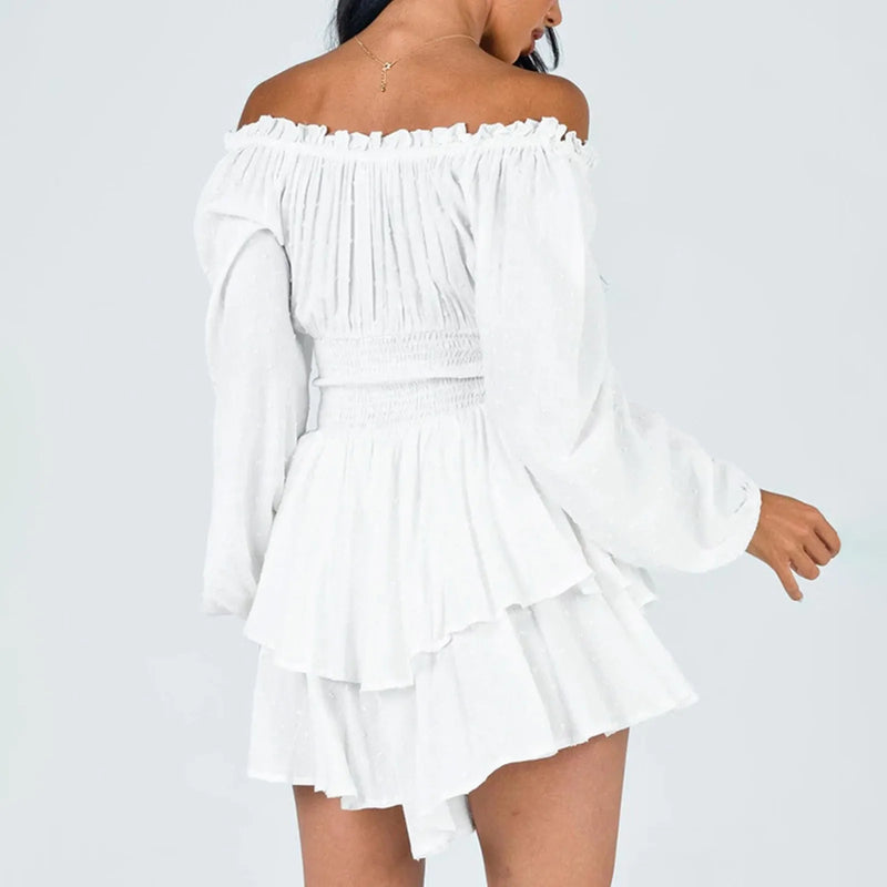 Ruffled Layered Chiffon Playsuit