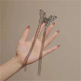 Butterfly Pearl Tassel Hairpin