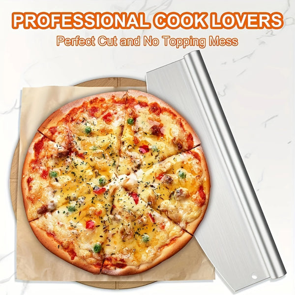 Stainless Steel Pizza Knife with Protective Cover