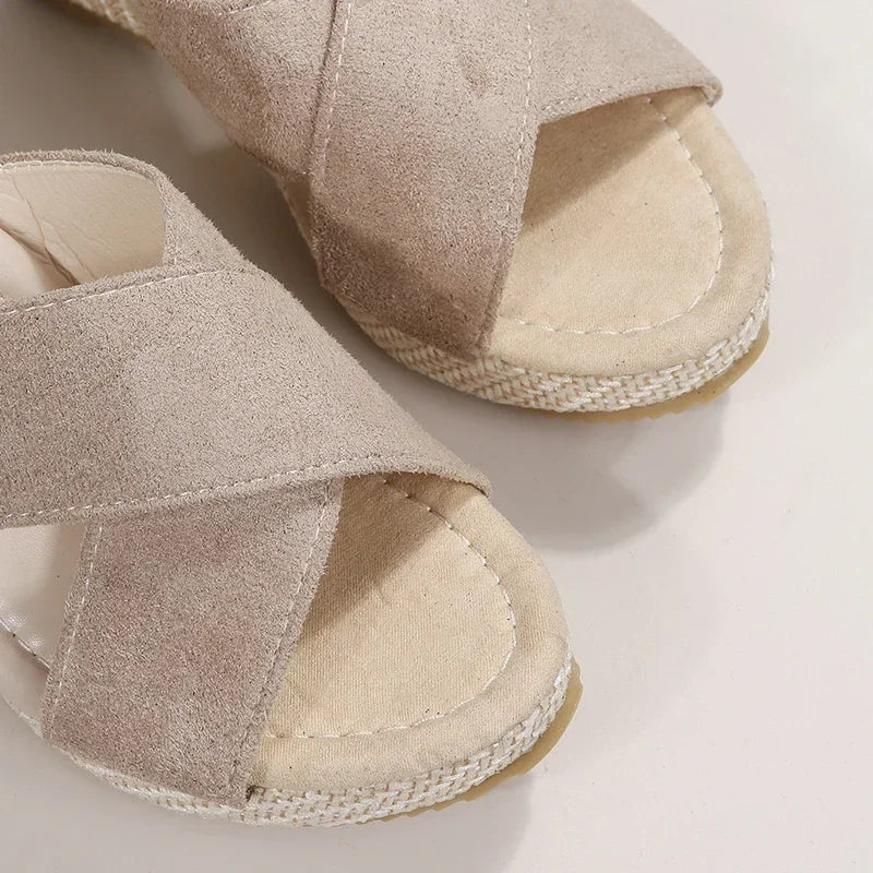 Platform Beach Wedges – Open Toed Rome Slippers