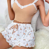 Cami Top + Printed Shorts Soft Pajama Set