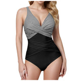 Deep V-neck Monokini Bathing Suit