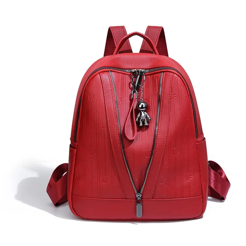 High Capacity Solid Fashion Backpack