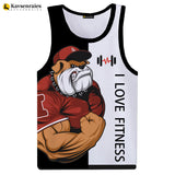 Men's Love Fitness Tank Top - 3D Printed Tank Tops 