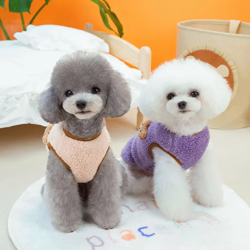 Cute Bear Pattern Pet Clothes for Small & Medium Dogs