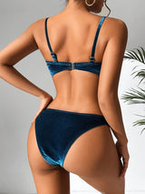 Velvet Bikini - Brazilian Bandeau Swimsuit Beachwear