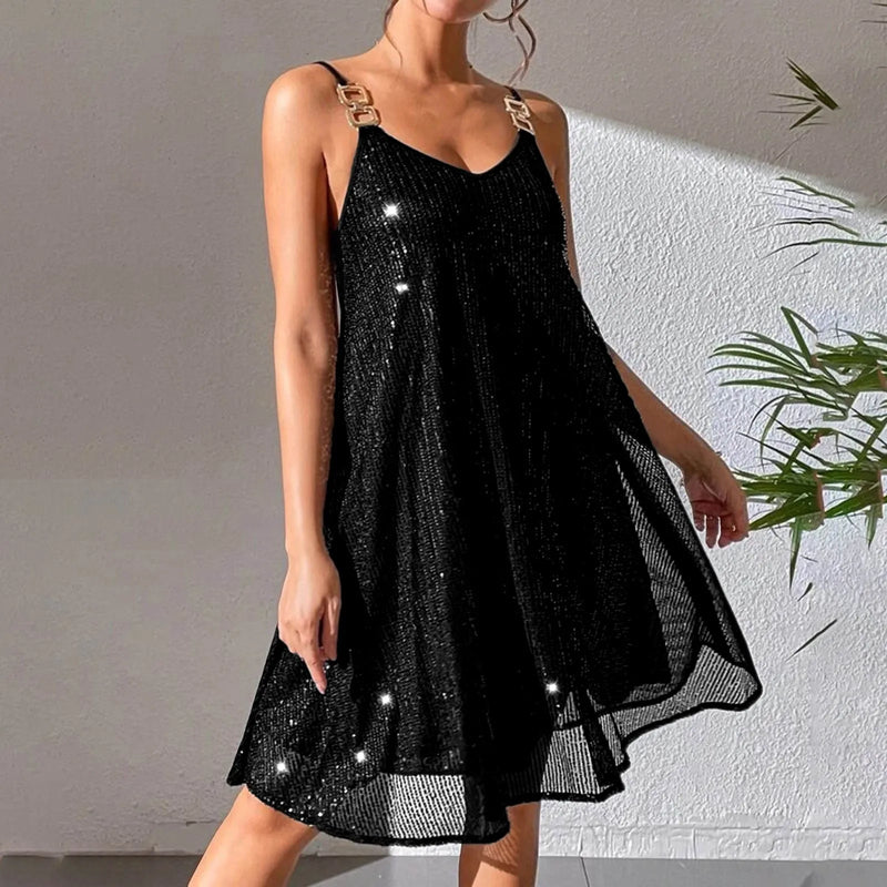 Elegant Sequins Cocktail Party Dresse