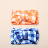 Bandeau Cute Plaid Print Bow Headband