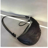 Crossbody Soft Leather Crescent Underarm Bag