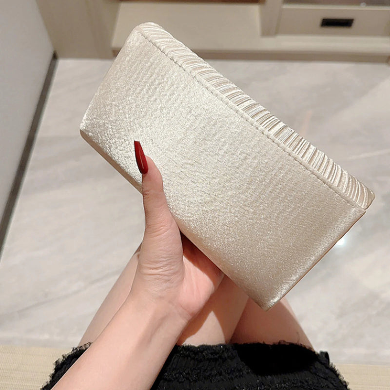 Elegant Luxury Fashion Fold Evening Clutch Bag