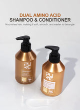 PURC Shampoo & Conditioner Hair Care Set – Moroccan Oil, Collagen, Keratin – Deep Repair and Anti-Dandruff Treatment