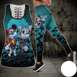 Disney Mickey Mouse Hollow Vest + Leggings Yoga Suit