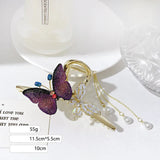 Butterfly Pearl Tassel Hairpin