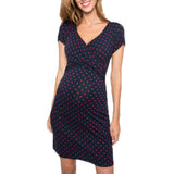 Summer Maternity Dress - Polka Dot Print