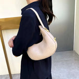 Leather Shoulder Hobo Bag