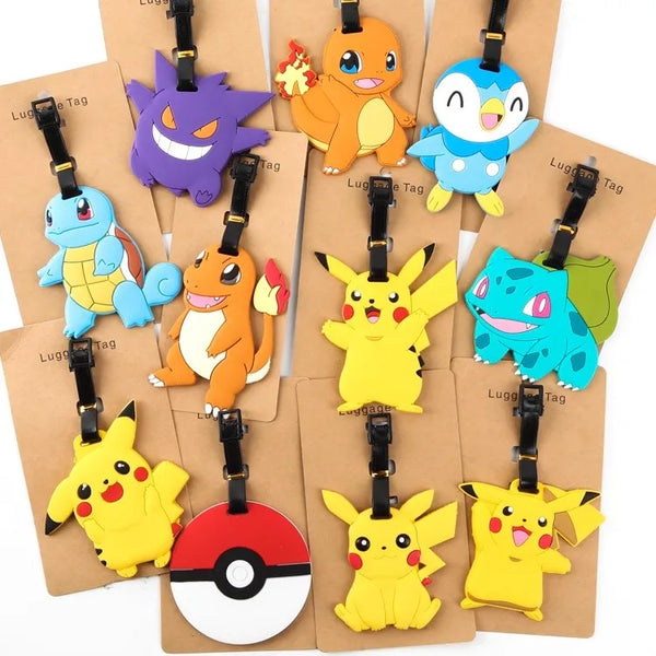 Cartoon Pokémon Travel Accessories Luggage Tag