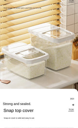 Large Capacity Rice Storage Box with Lid – Airtight, Transparent, Moisture-Proof & Insect-Proof Storage Container