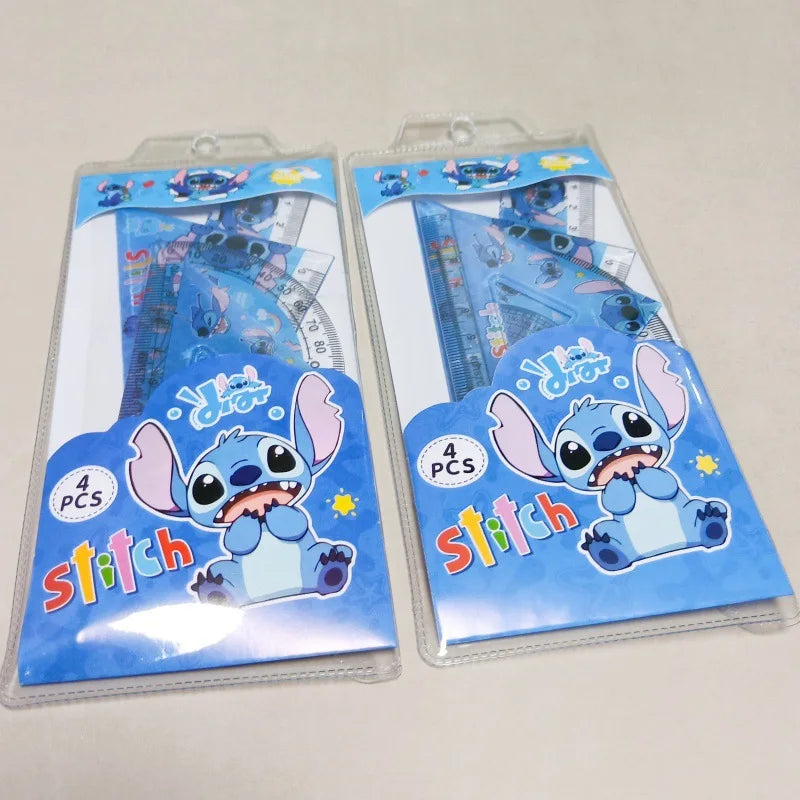 4pcs Disney Stitch Ruler Set