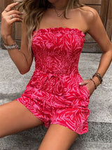 Off Shoulder Strapless Playsuit