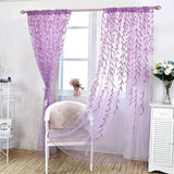 1 Pair Cute Willow Leaf Curtains