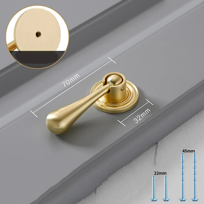 Gold Cabinet Pulls - Solid Zinc Alloy