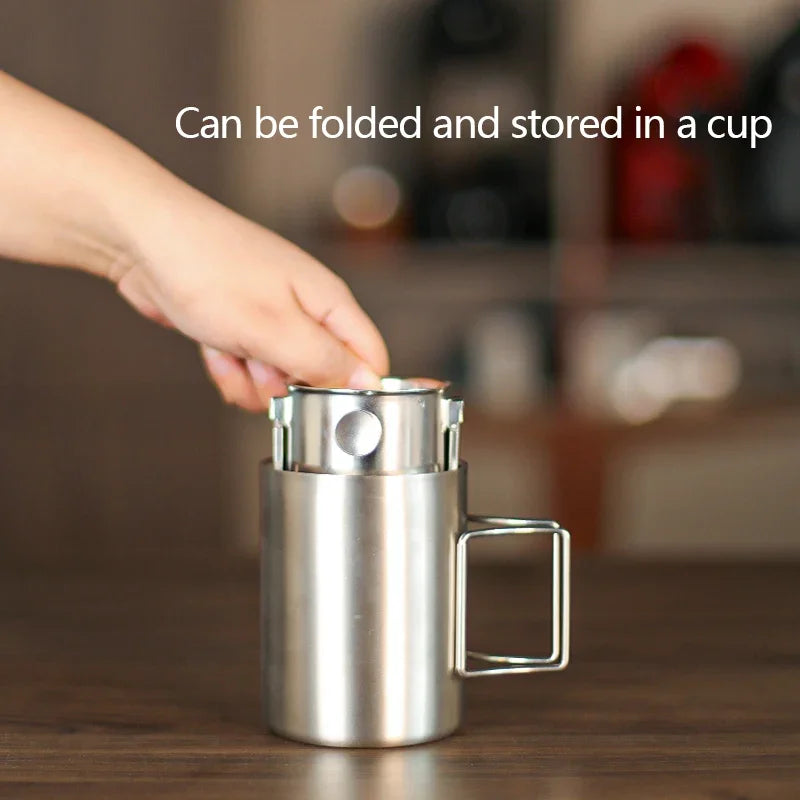 304 Stainless Steel Hanging Ear Coffee Filter Cup