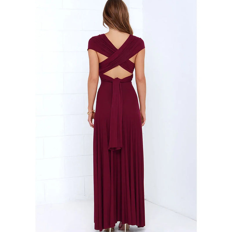 Multiway Wrap Convertible Boho Maxi Dress