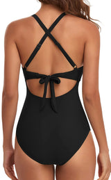 New One-Piece Hollowed Out Bikini Swimsuit