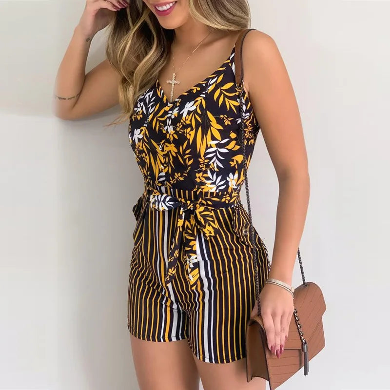 Short Spaghetti Strap Jumpsuit