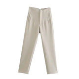 Women's High Waisted Casual Dress Trousers