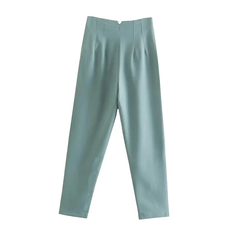 Women's High Waisted Casual Dress Trousers