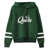 Queen Casual Tracksuit Hoodie + Sweatpants Set