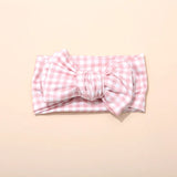 Bandeau Cute Plaid Print Bow Headband