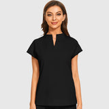 Fashion Stand Collar Scrub Tops for Women - Medical Uniforms