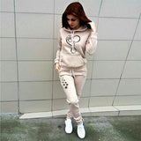 Autumn and Winter Women's Sportswear Jogging Set