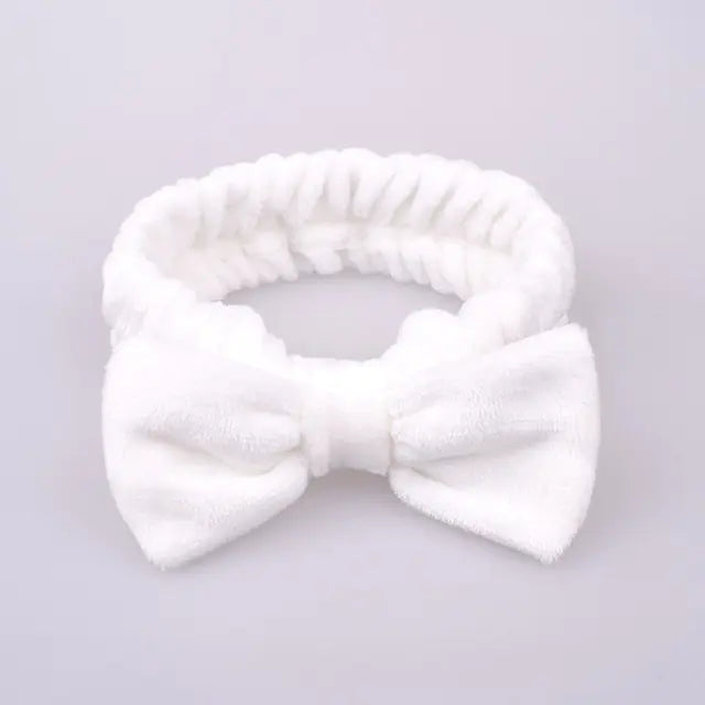 Coral Fleece Soft Bow Headbands