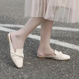 Beige Soft Skin Comfortable All Day Wear Mules