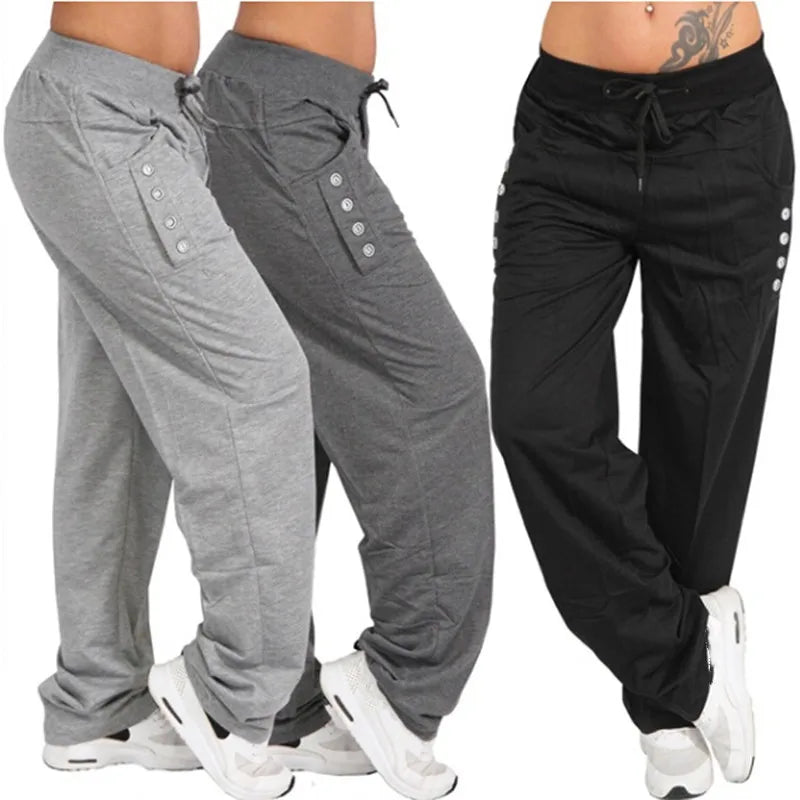 Black and Gray Jogger Trousers