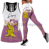 Disney Dopey Dwarf Cutout Tank Top Leggings Yoga Set