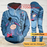 Women's Disney Eeyore Hoodie & Yoga Pants Set