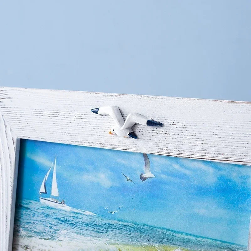 Ocean-Themed Wooden Photo Frame