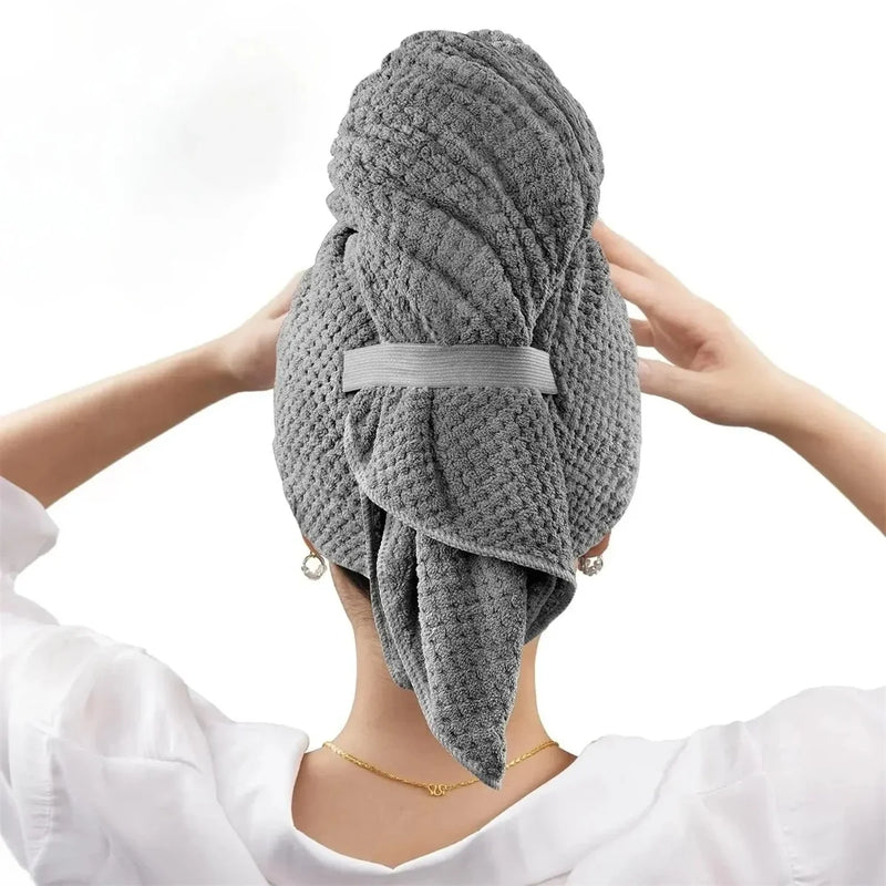 Super Absorbent Elastic Band Head Towel