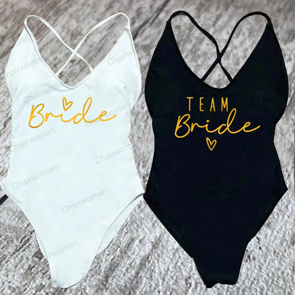 Team Bride Swimwear - Bachelorette Party Lady