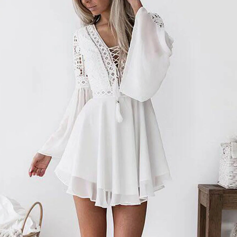 Lace Eleagnt Casual Boho Dress