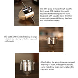 304 Stainless Steel Hanging Ear Coffee Filter Cup