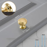 Gold Cabinet Pulls - Solid Zinc Alloy