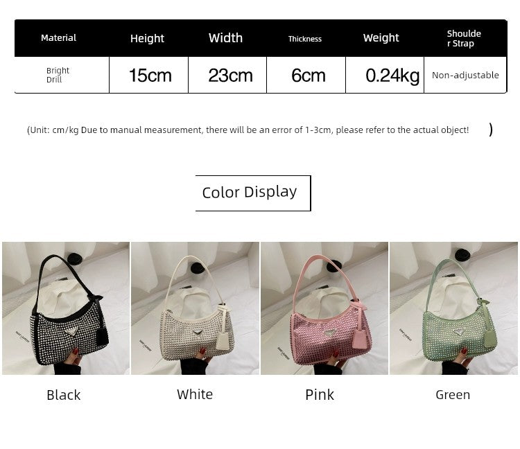 Elegant Light Diamond Women's Summer Fashion Shoulder Handbag