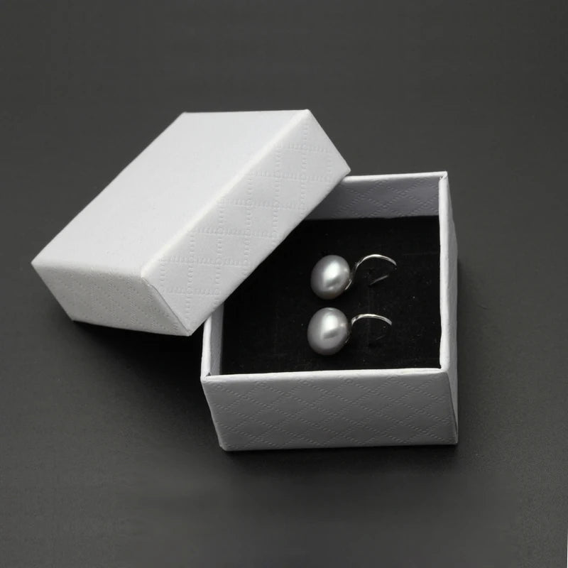 Black Pearl Earrings - 925 Sterling Silver Jewelry