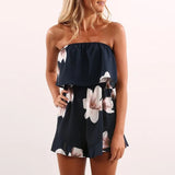 Floral Print Boho Playsuit