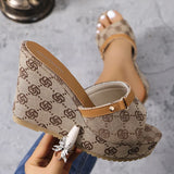 Summer Chunky Platform Mule Slippers